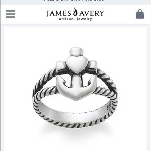 James Avery- Faith, Love and twisted rope ring